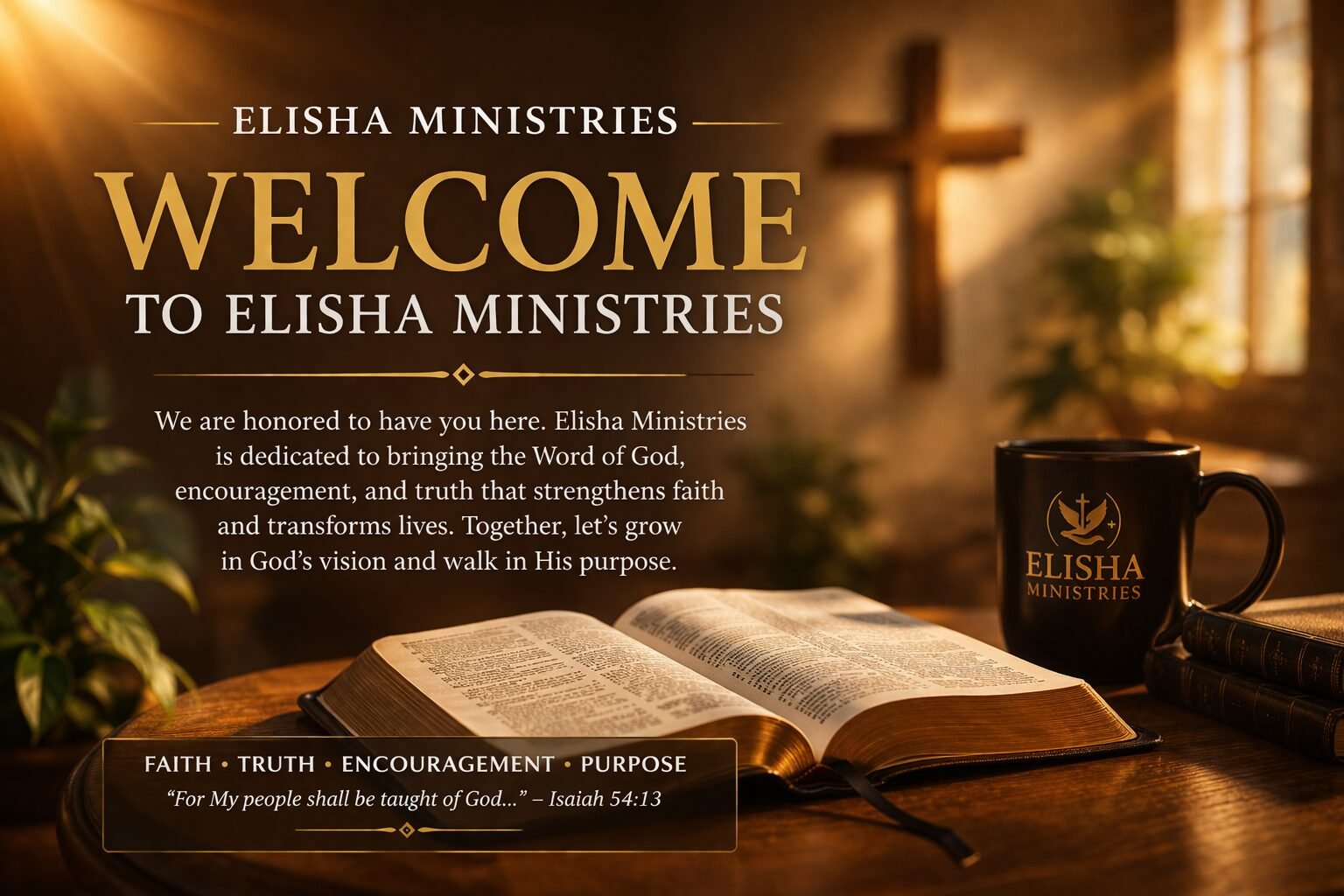 Welcome to Elisha Ministries – Empowering Your Faith and Walk with God