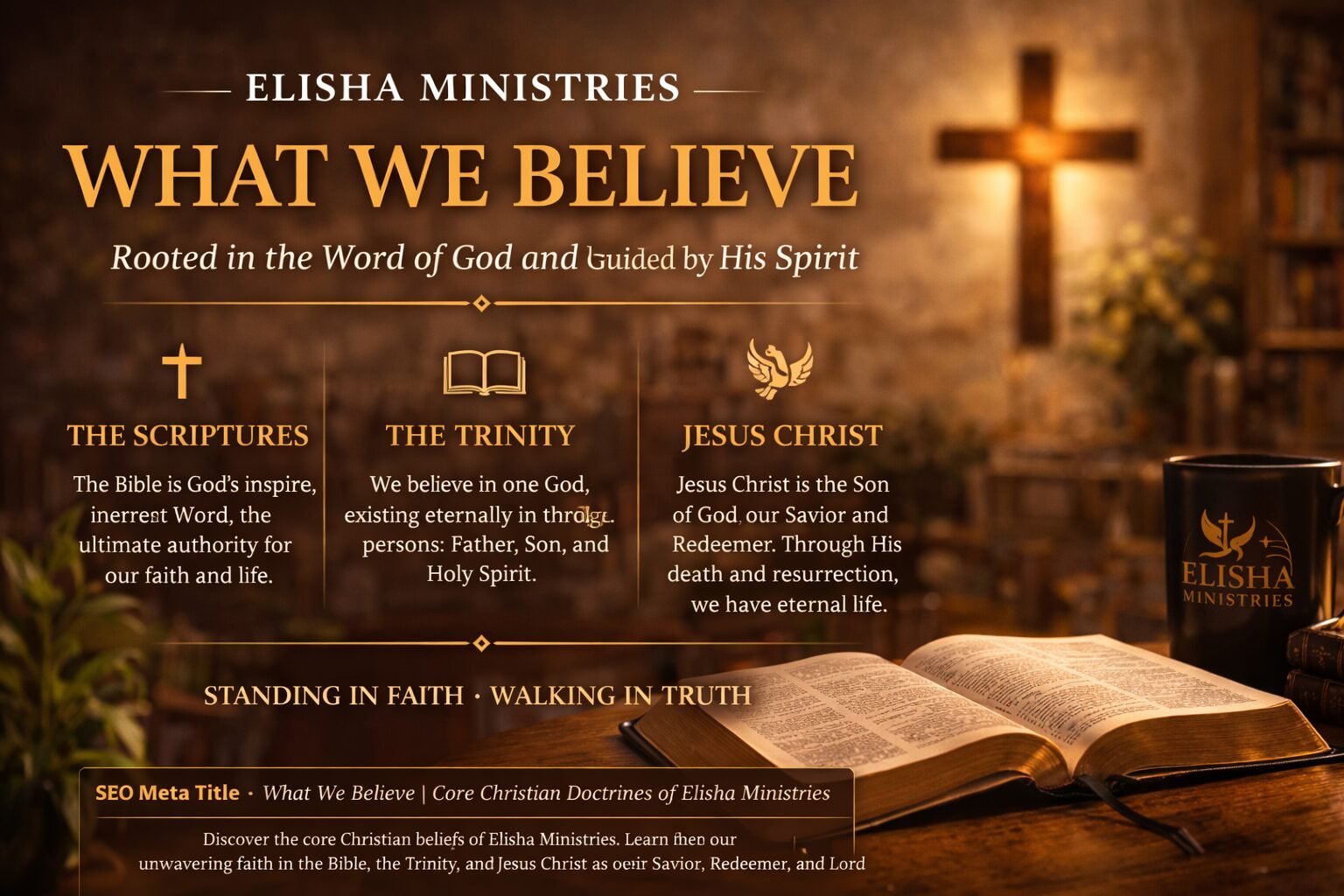 What We Believe – Core Christian Doctrines of Elisha Ministries